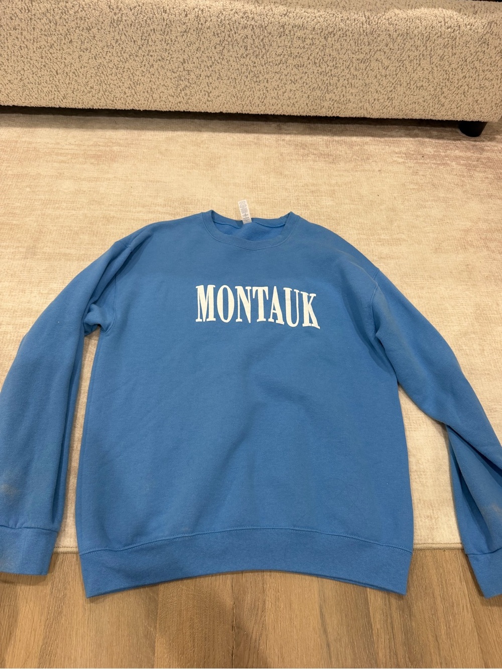 Jerzees Blue Montauk Crewneck Sweatshirt